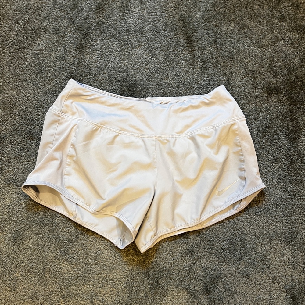 Nike dri-fit white/cream shorts size small